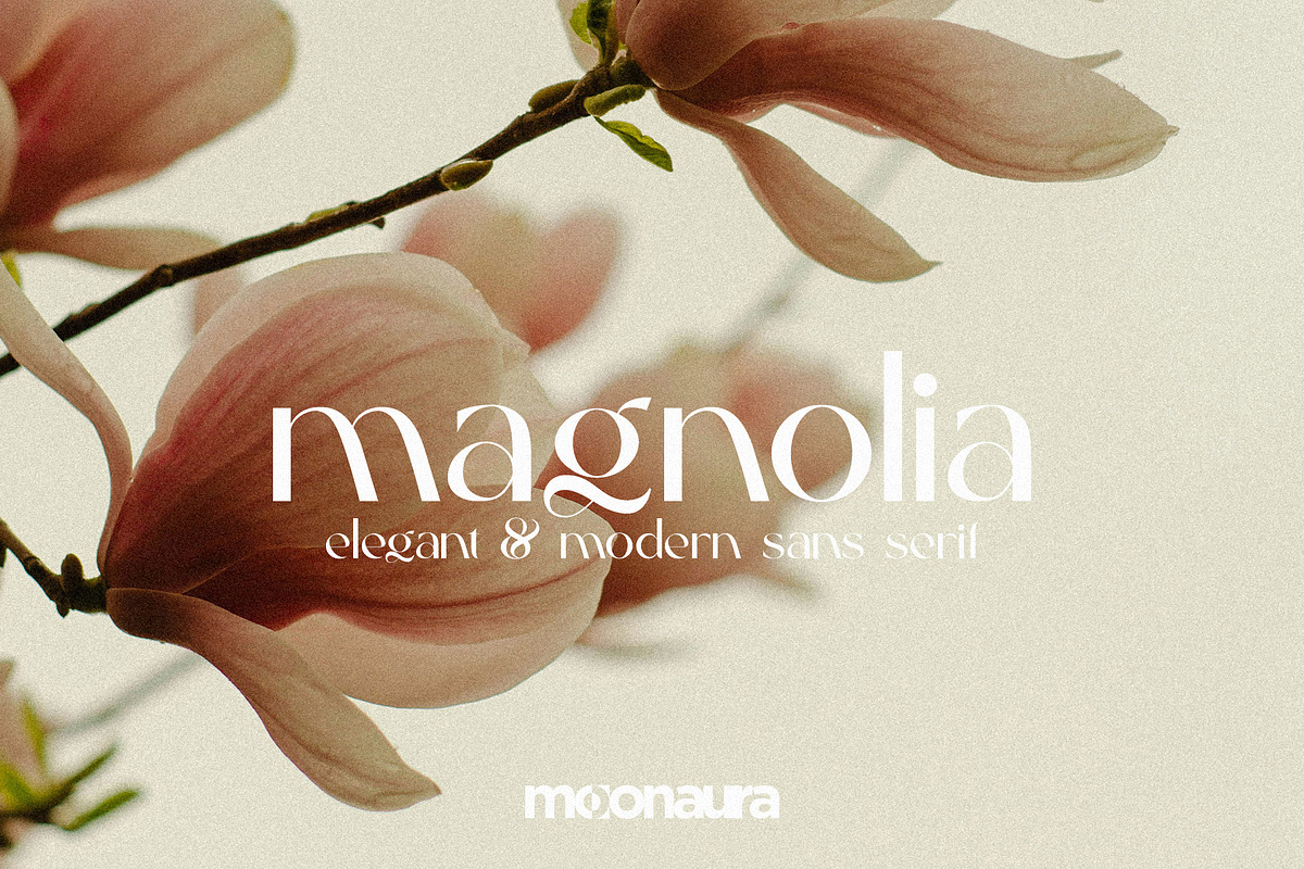 Magnolia - Elegant & Modern Sans, a Sans Serif Font by Schrifted Type