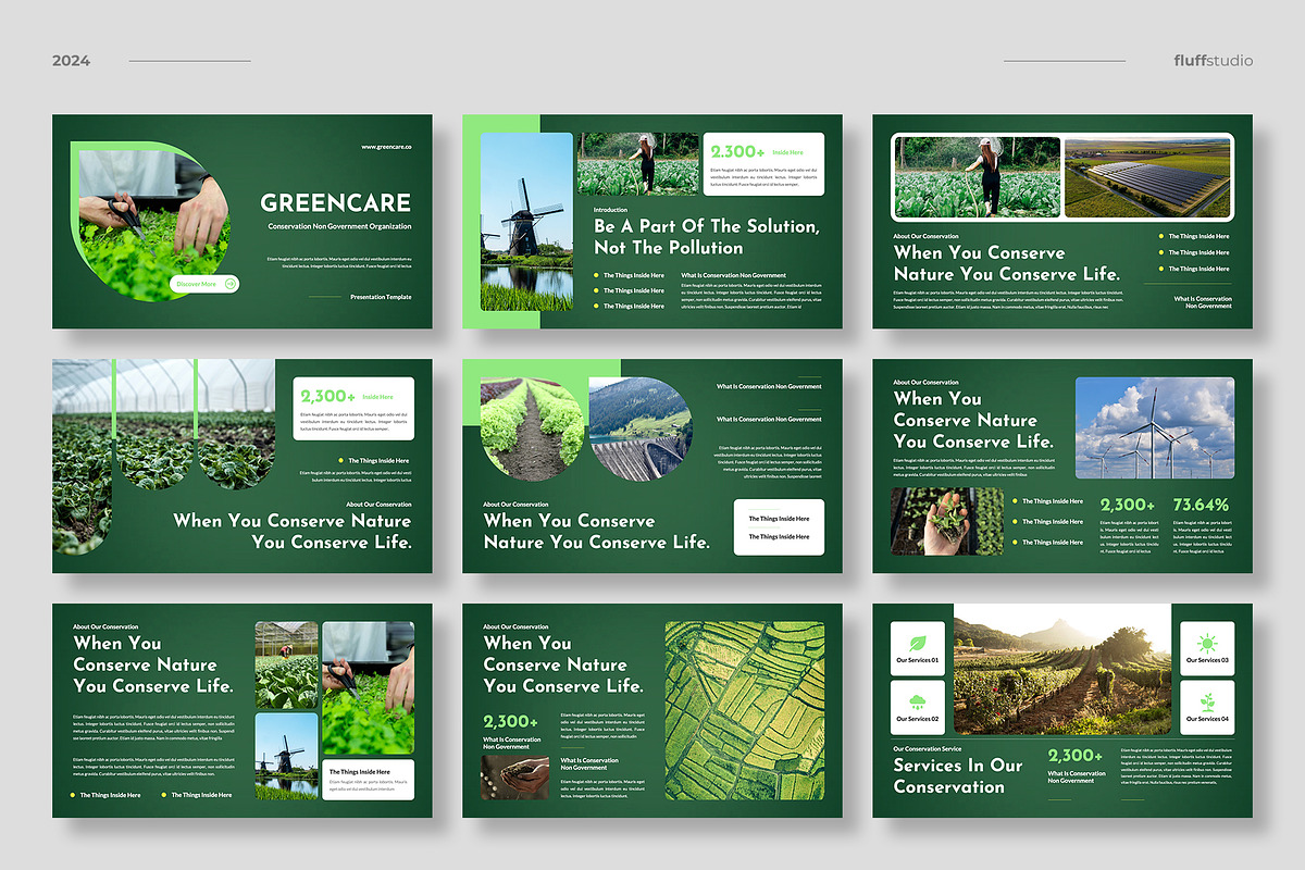 Conservation NGO Keynote Template, a Presentation Template by fluffstudio (Photo 2 of 4)