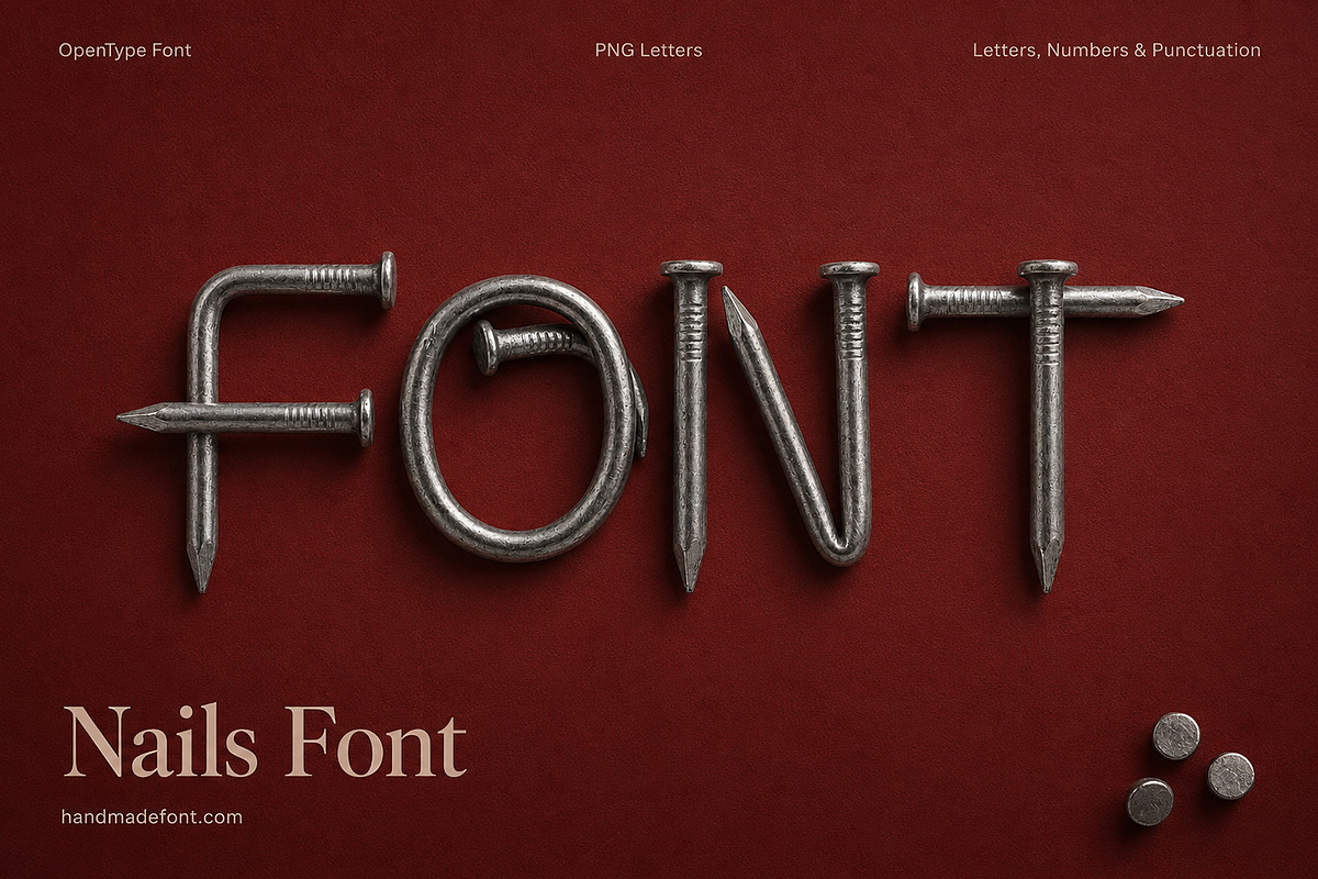 Nails Font, a Sans Serif Font by Handmadefont (Photo 15 of 15)
