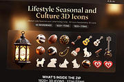 Lifestyle Seasonal Holiday 3D Icons, a Scene 3D Model by Dreamanart (Thumbnail 1 of 3)
