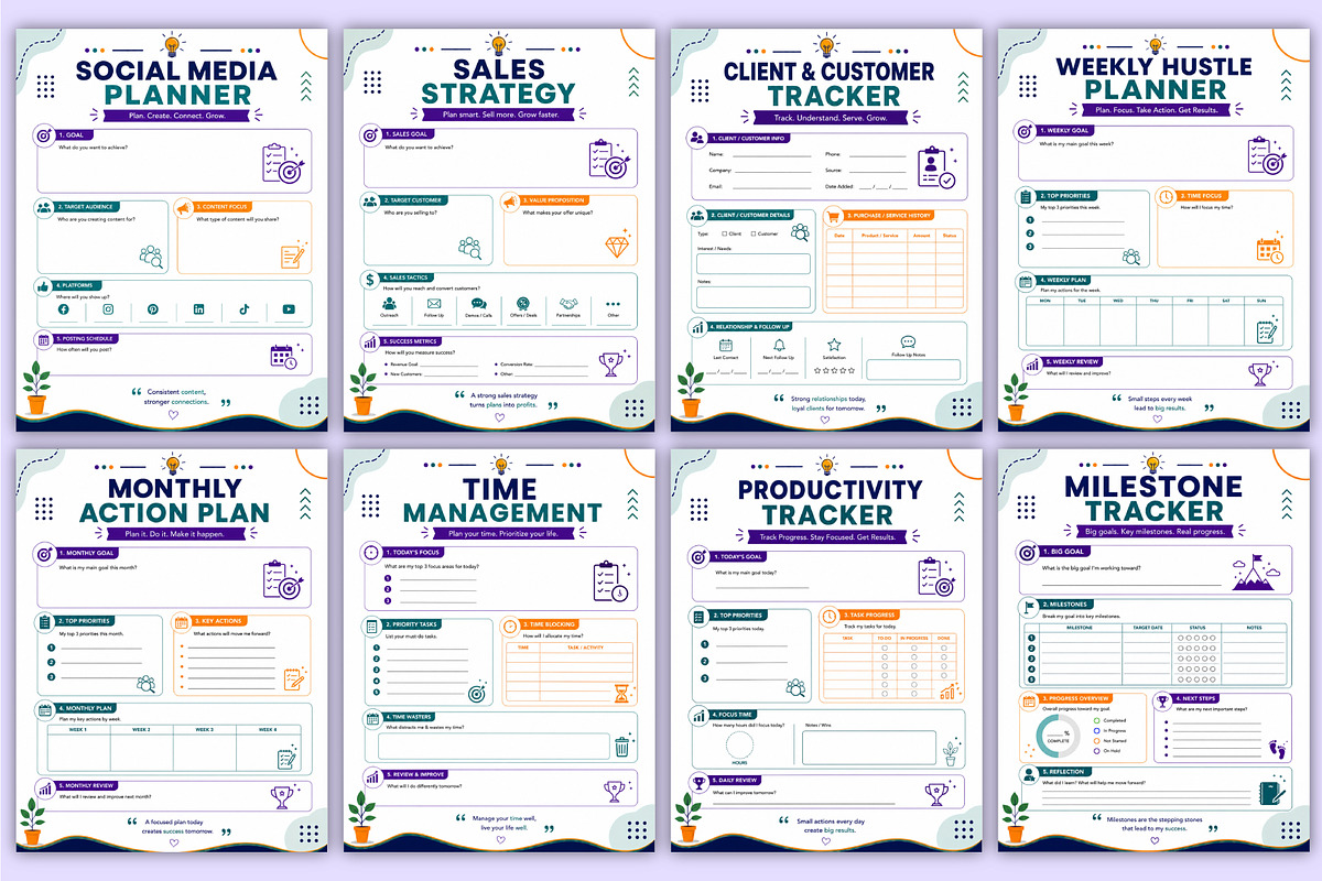 2027 Side Hustle Workbook | Business, a Stationery Template by Mustafiz (Photo 5 of 5)
