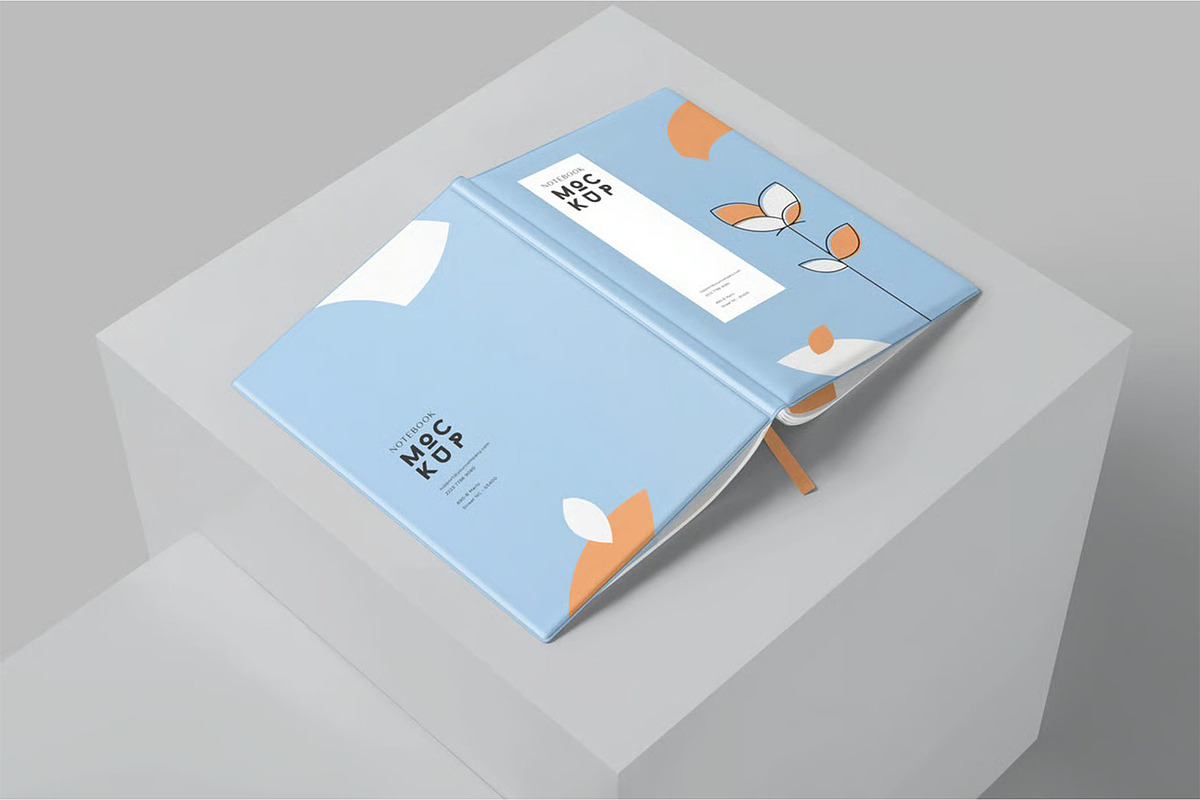 6 Notebook Mockups, a Product Mockup by megostudi0 (Photo 5 of 8)