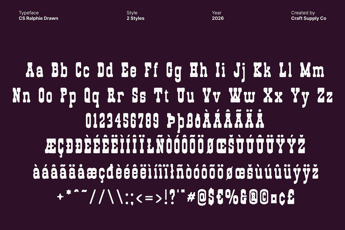 CS Ralphie Drawn, a Serif Font by Craft Supply Co. (Photo 8 of 8)