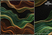 Abstract Flowing Silk Art, a Decorative Illustration by yahu88studio (Thumbnail 4 of 7)