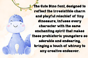 Cute Dino - Handwritting, a Handwritten Font by Charmingbear59.design (Thumbnail 4 of 5)