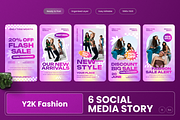 Y2K Fashion Instagram Story, a Social Media Template by MMPixelCraft (Thumbnail 1 of 4)