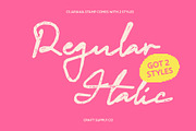 CS Ariana Stamp, a Script Font by Craft Supply Co. (Thumbnail 5 of 8)