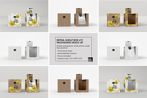 Retail Shelf Box 11 Packaging Mockup