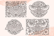 Butterfly & flowers, a Decorative Illustration by Katika Shop (Thumbnail 6 of 9)