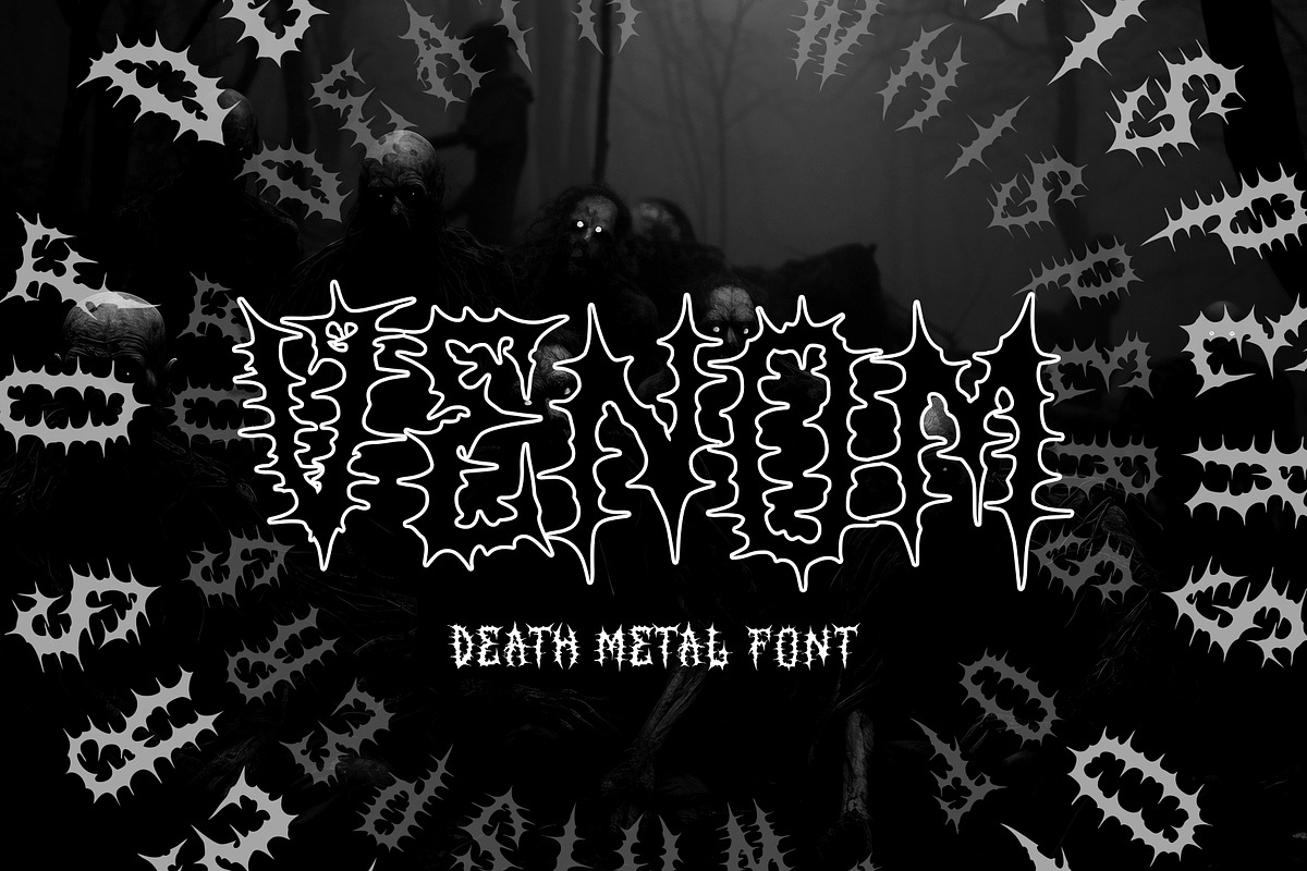 SONTEN Modern Blackletter Metal, a Blackletter Font by dansdesign (Photo 9 of 12)