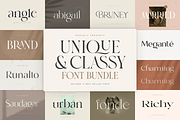 Unique & Classy Modern Font Bundle, a Serif Font by Sensatype (Thumbnail 1 of 11)