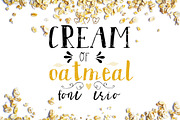 Cream of oatmeal font trio, a Script Font by Maria Zebroff (Thumbnail 1 of 7)