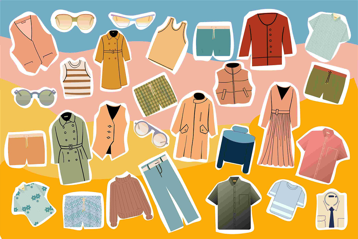 Fashion Vector Collection + Font, a Decorative Illustration by Anada Arty (Photo 7 of 10)