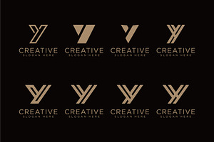 set of Letter y vector Logo Template, a Branding & Logo Template by quadrazo