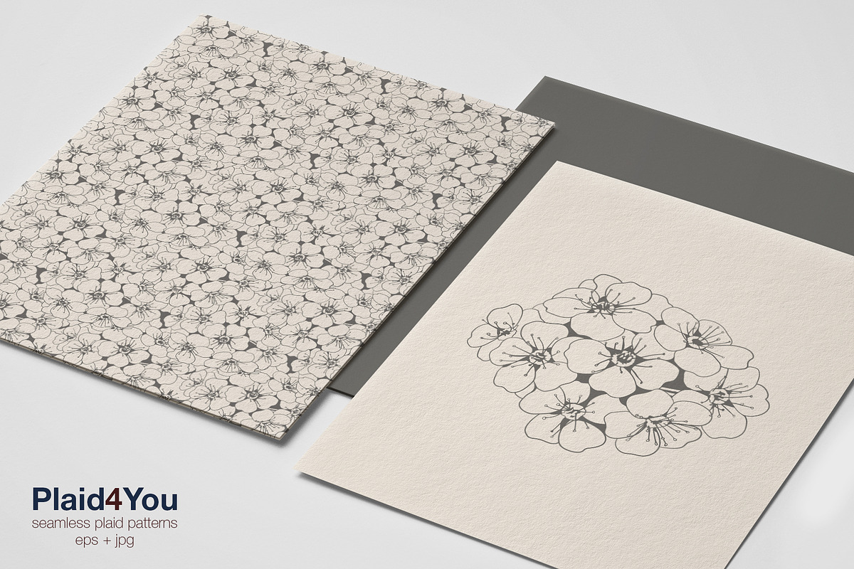 Floral Pattern & Flower Print, a Pattern Graphic by Plaid4You (Photo 15 of 15)