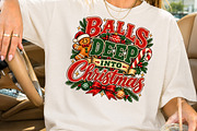 Balls Deep Into Christmas PNG, a Seasonal Illustration by Rose Art (Thumbnail 2 of 4)