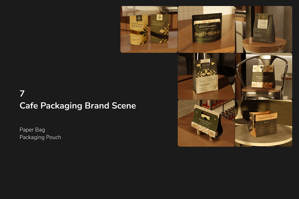 Cafe Set - Branding Mockup, a Packaging Mockup by Arvalamockup (Photo 8 of 13)