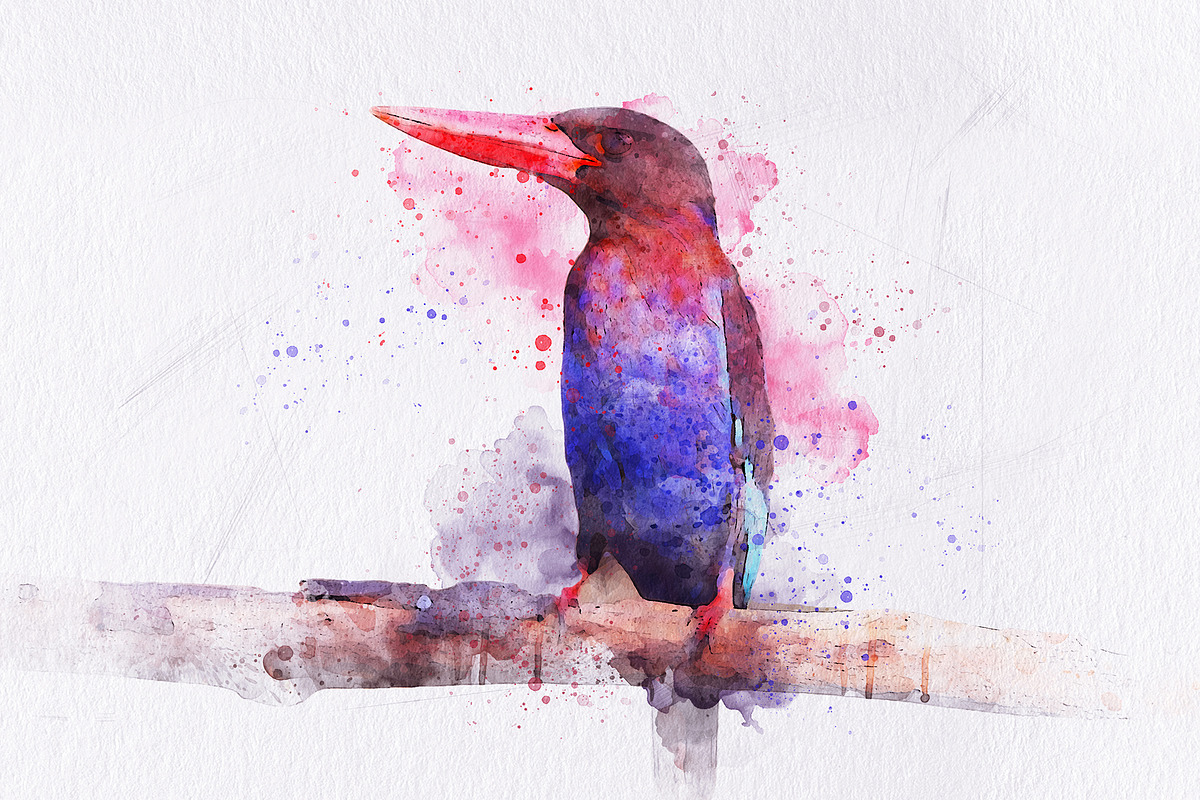 Watercolor Painting Photo Effect, a Brushes & More by INTENTFX (Photo 9 of 12)