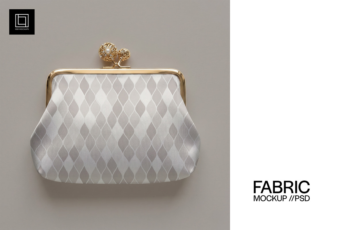 Satin Kiss Lock Purse Mockup, a Product Mockup by 1001 mockups (Photo 1 of 10)