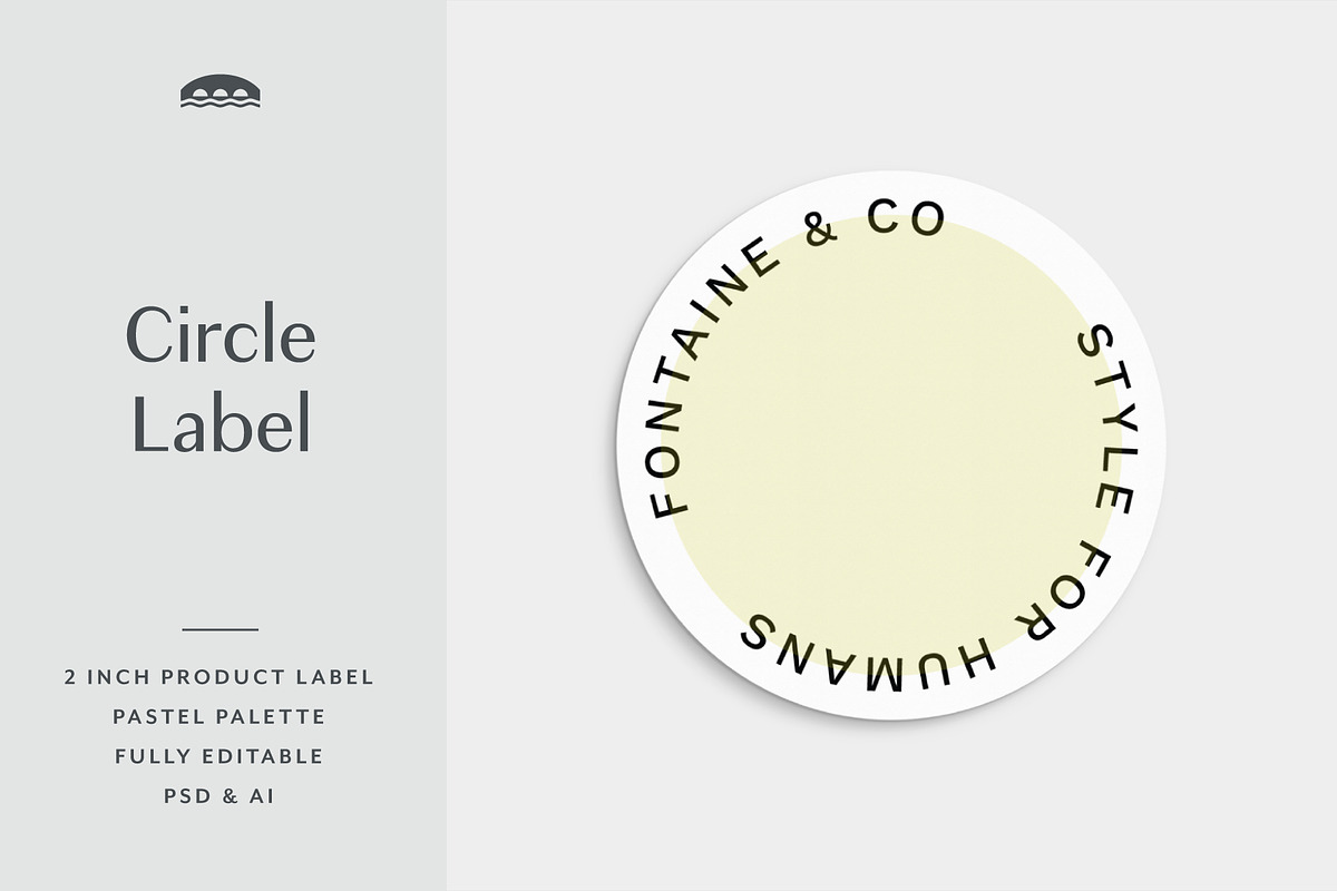 Round Product Label, a Stationery Template by Viaduc (Photo 1 of 2)