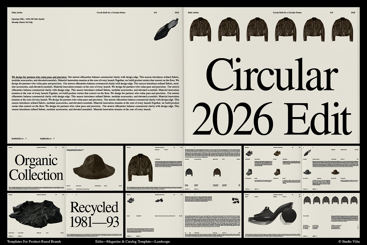 ID Brand Bundle: 2 Magazines + Deck, a Magazine Template by Studio Viita (Photo 24 of 24)