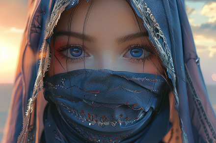 arab woman in the desert, a Photo by Pictures for you!!!!!!!!!