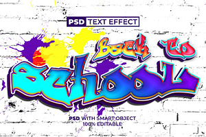 Graffiti Text Effect Back To School