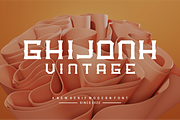 Ghijonh, a Font by puji_hartono (Thumbnail 2 of 5)