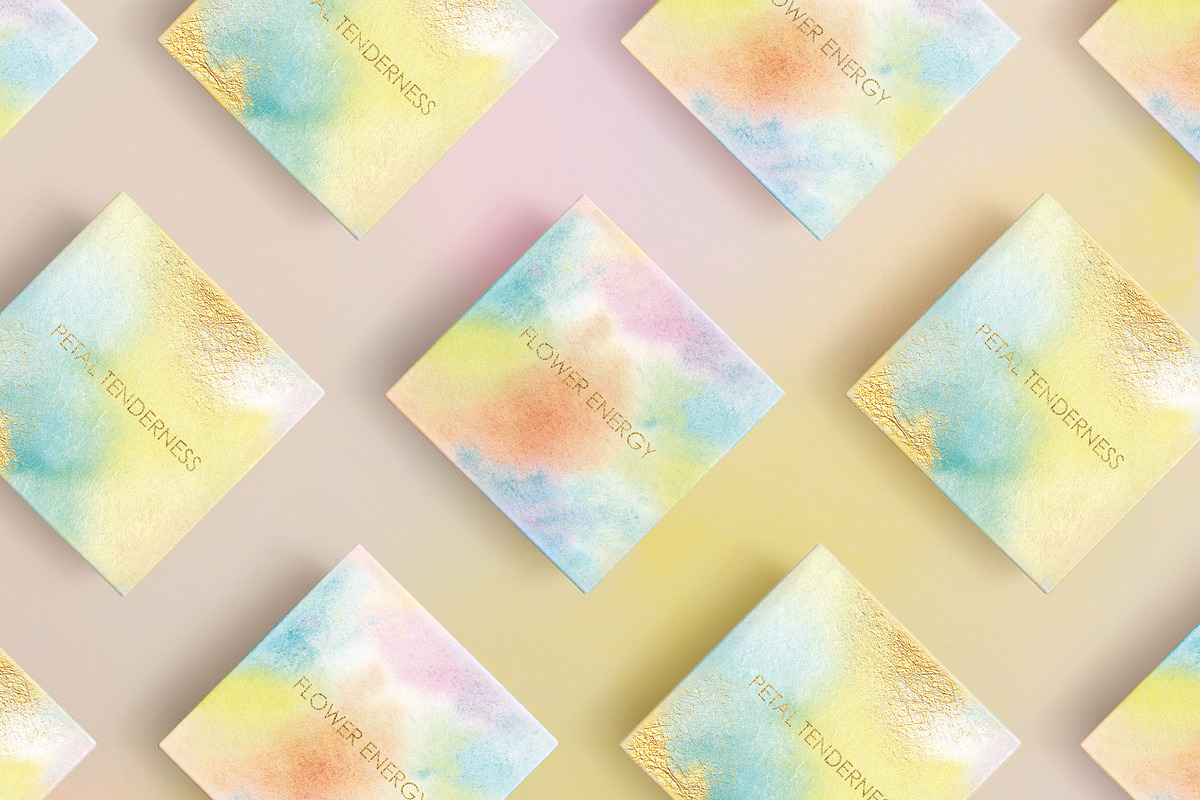 Pastel Watercolor & Gold Textures, a Texture Graphic by InstaDesignPro (Photo 7 of 12)