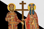 Saint Constantine and Helena, a Decorative Illustration by Julia_Raketic (Thumbnail 2 of 3)