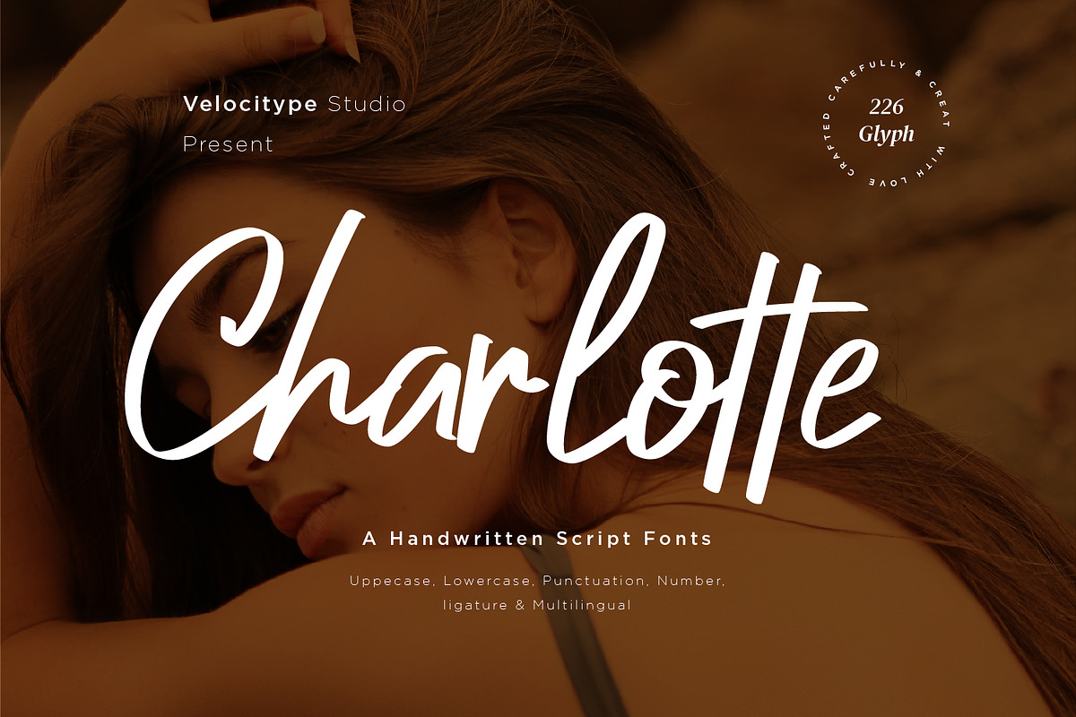 Charlotte - Handwritten Script fonts, a Script Font by Nahar_std (Photo 1 of 8)