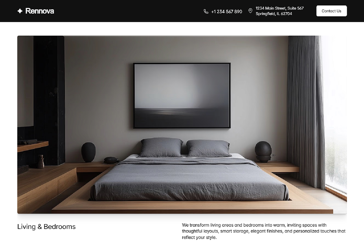 Rennova Framer Template preview 3