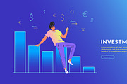 Mobile App for banking and investing, a Finance Illustration by Julia Tim (Thumbnail 3 of 6)