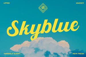 Skyblue Script - Font Family