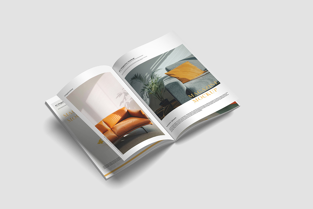 A4 Magazine Mockup, a Books & Magazine Mockup by Graphicbars (Photo 2 of 16)