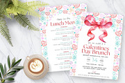 Galentines Day Brunch Invite & Menu, an Invitation Template by Tracia Creative (Thumbnail 5 of 7)