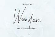 Weendovre, a Script Font by Quothron (Thumbnail 1 of 6)