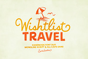 Wishlist Travel - Handmade Font Duo, a Script Font by Sarid Ezra (Thumbnail 1 of 9)