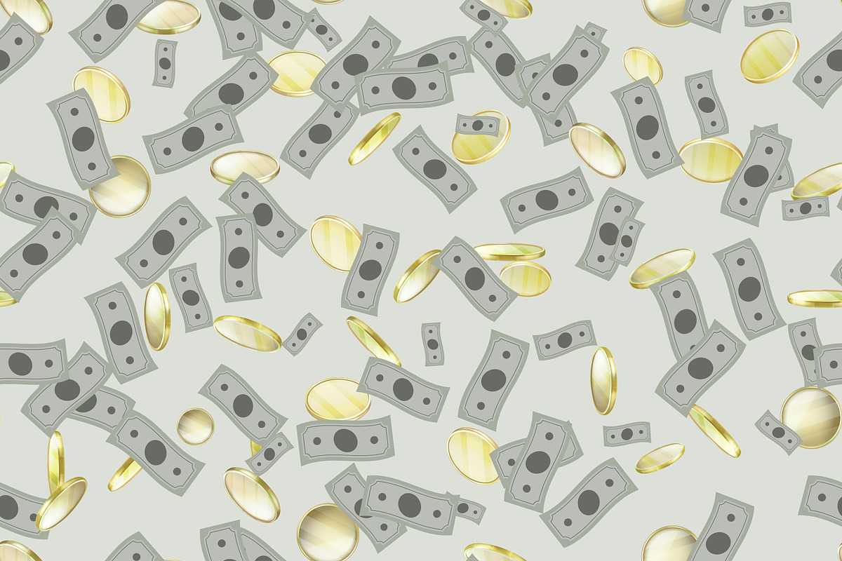 paper money coins, a Pattern Graphic by AAN Seamless Shop (Photo 2 of 3)