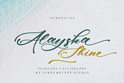 Alayska Black Friday, a Script Font by pineungtype (Thumbnail 1 of 8)
