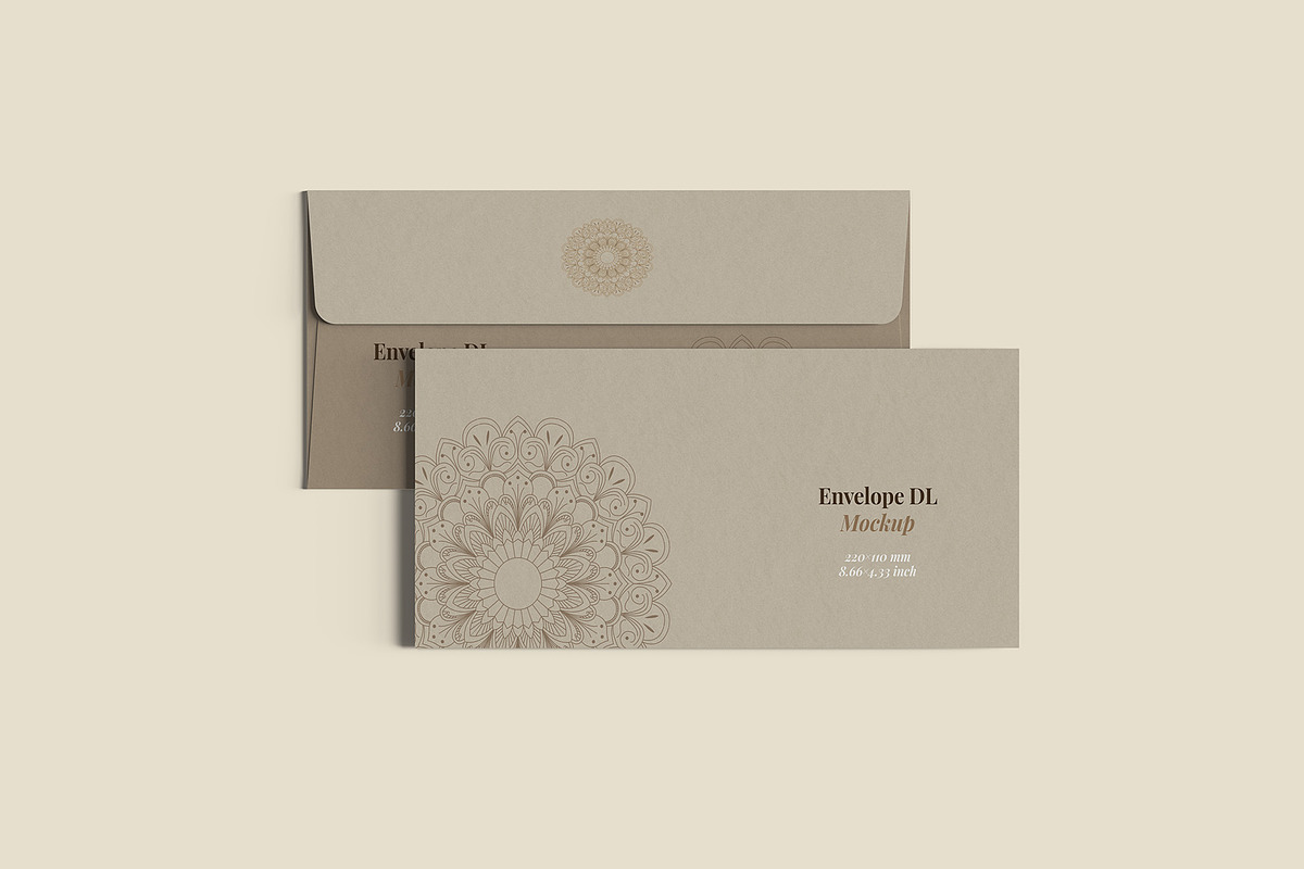 Envelope DL Mockup - 12 Views, an Advertising Mockup by Illusiongraphic (Photo 5 of 27)