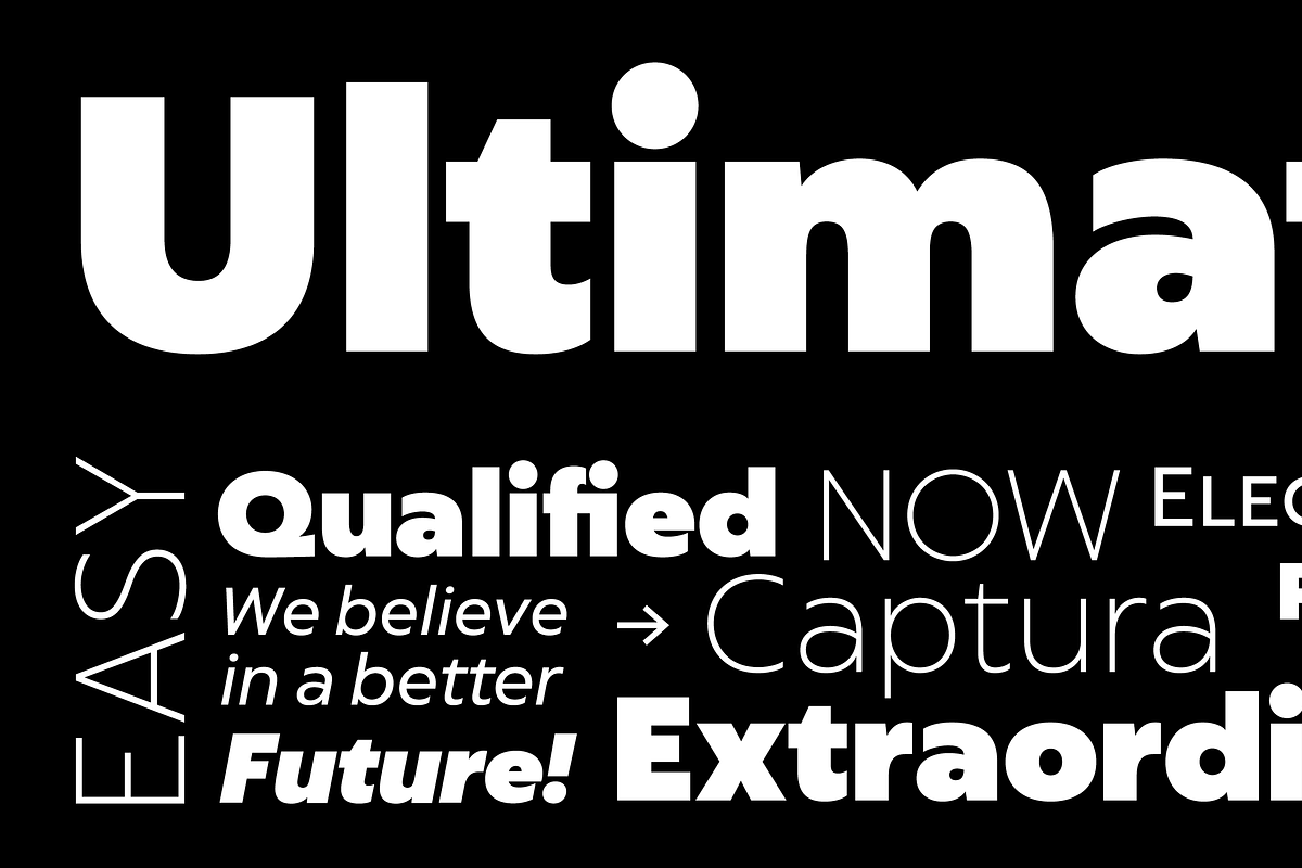 Captura Now Geometric Sans Serif, a Sans Serif Font by TypeThis!Studio (Photo 9 of 9)