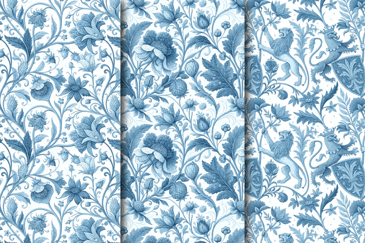 Blue Dreams., a Pattern Graphic by Designs by Helen Trupak (Photo 3 of 10)