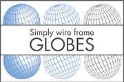Simply Wire Frame Globes, a Graphic by Lindsay Hartwell (Thumbnail 1 of 2)