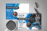 Fitness Postcards, a Card Template by AfzaalGraphics (Thumbnail 1 of 3)