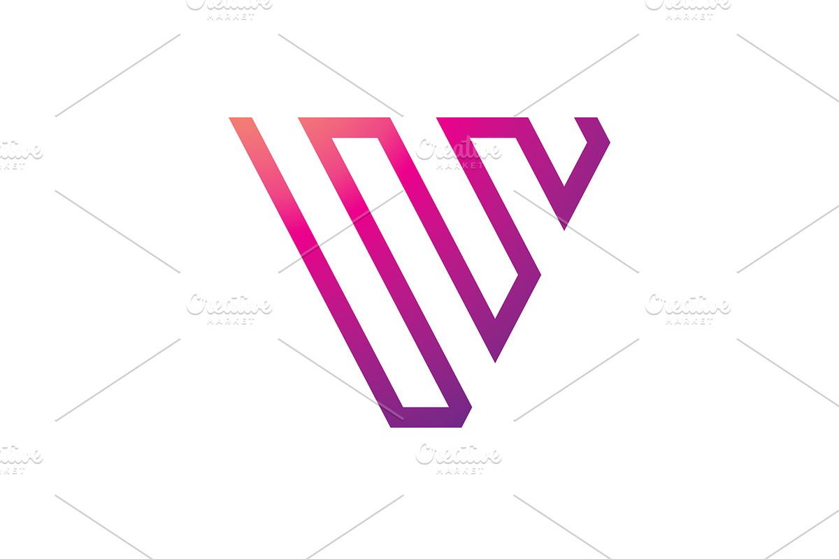V Line Logo Design and template., a Branding & Logo Template by T.Vooka