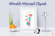 Adorale Mermaid Clipart, an Object Graphic by Cozy Cat Design (Thumbnail 3 of 3)