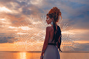 Flower of Life Vector Logo Bundle, an Illustration by S K Y B O X (Thumbnail 4 of 10)