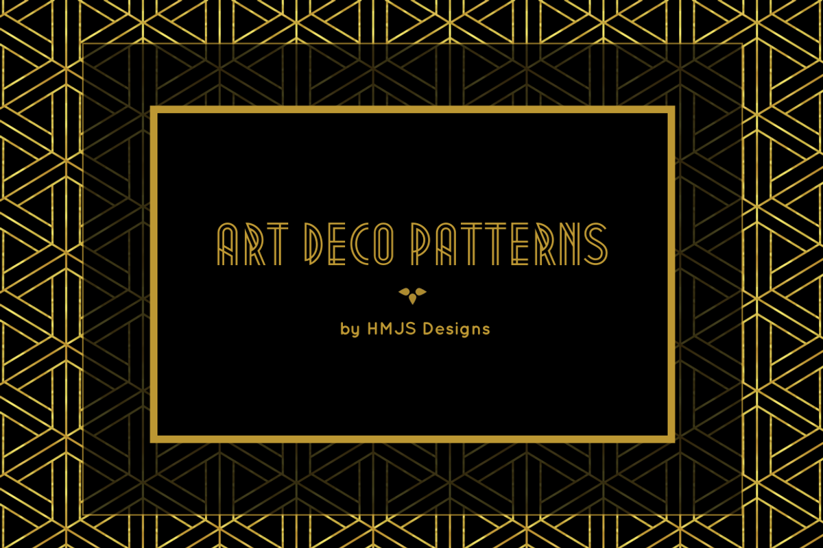 Classic Art Deco Patterns, a Pattern Graphic by HMJS Designs (Photo 2 of 6)