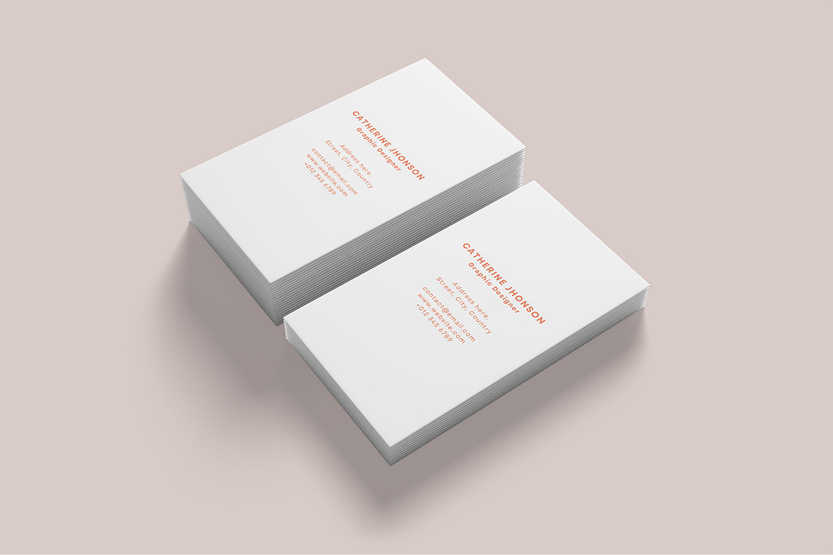 Vertical Business Card Mockups, a Business Card Template by Graphic Aesthetic (Photo 17 of 22)